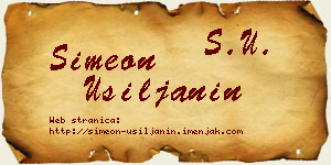 Simeon Usiljanin vizit kartica